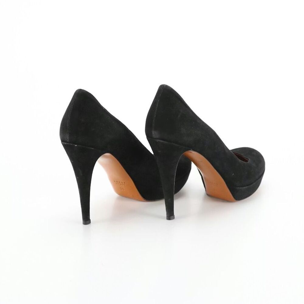 Gucci Black Suede Platform Pumps Size 38 (US 7.5) - Picture 2 of 5